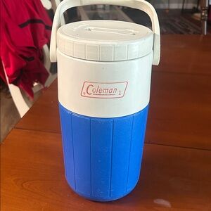 Coleman Blue and White Insulated Jug
